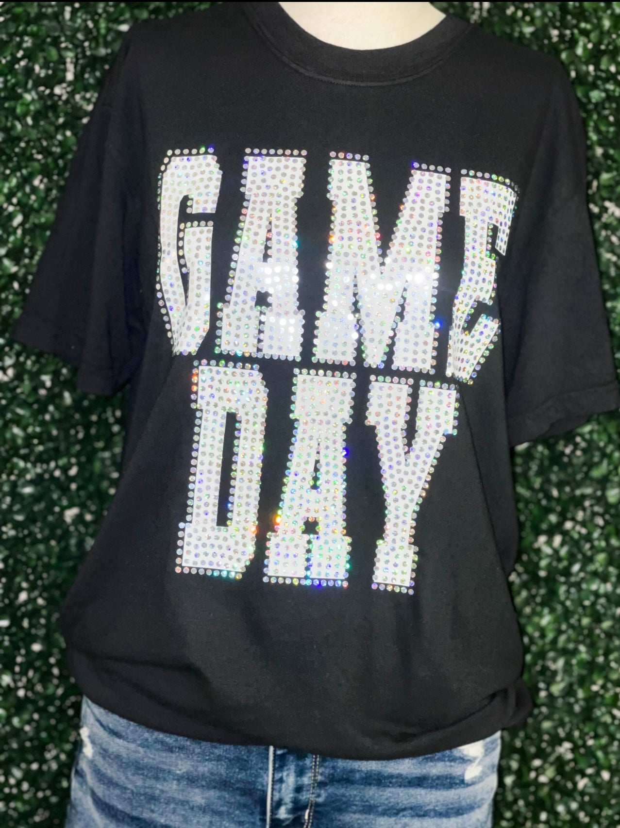 Game day spangled comfort color tee