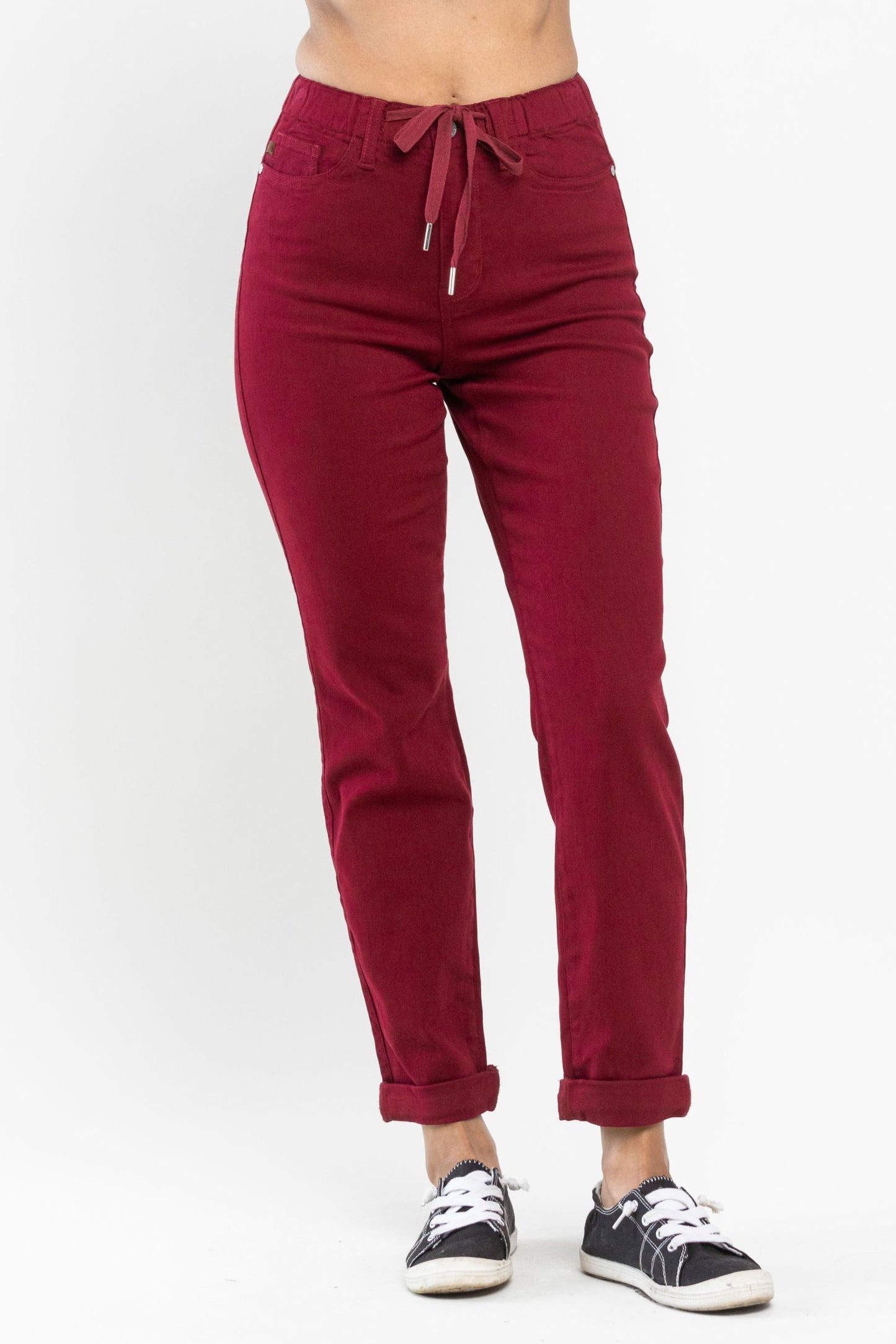 Judy Blue red high waisted joggers