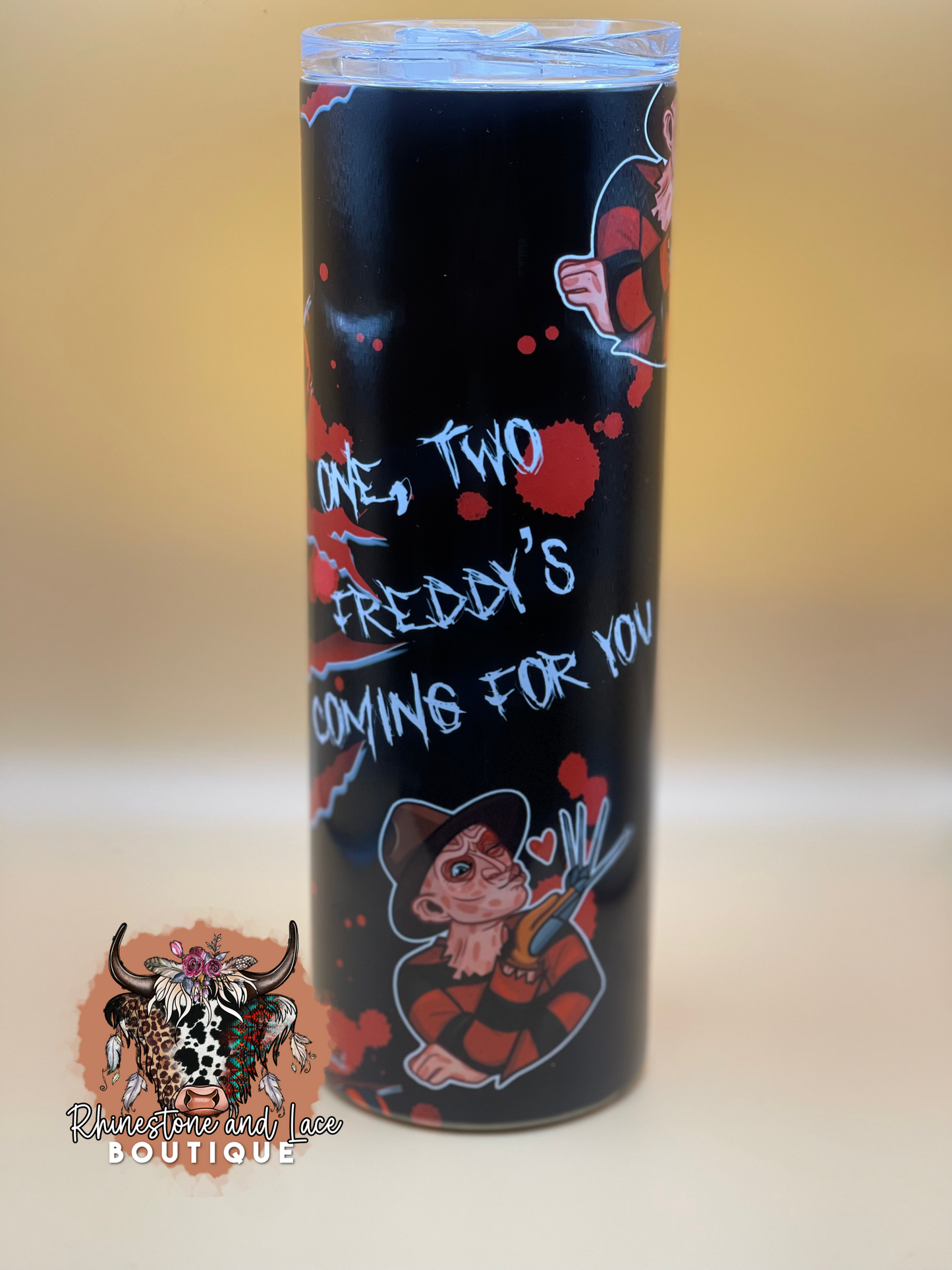 Horror Freddy tumbler