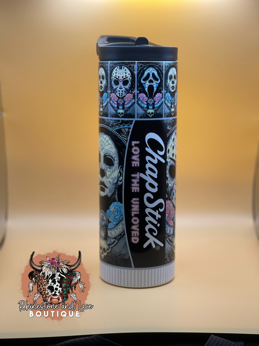 Horror chapstick tumbler