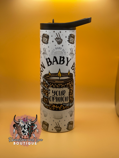 Burn baby burn tumbler