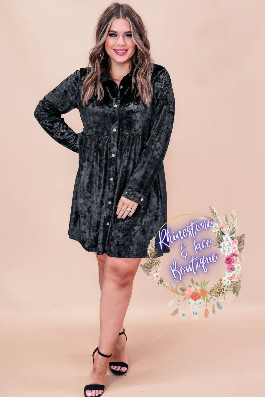 Sweet Surprise Velvet Dress